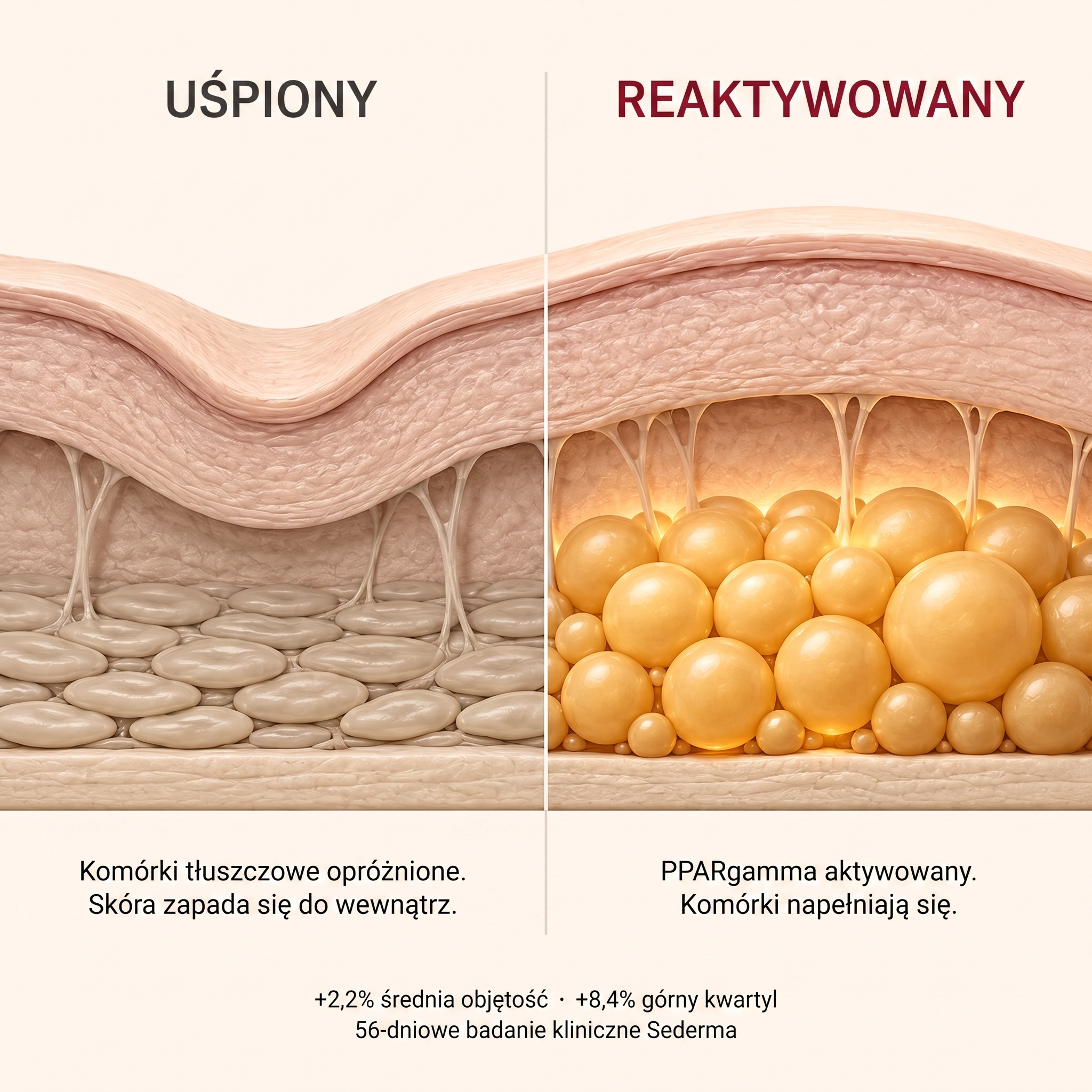Komórki tłuszczowe uśpione vs reaktywowane