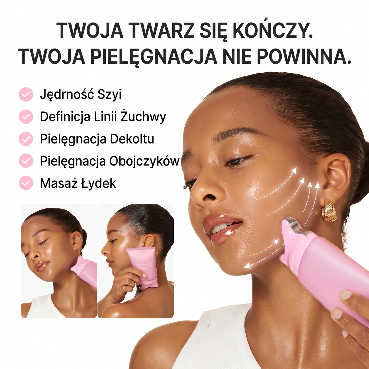 PDRN Kolagenowy Krem Do Szyi i Dekoltu Gua Sha
